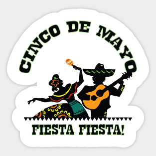 Happy cinco de mayo cool mexico festival Sticker